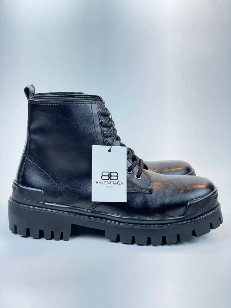 کد 2903 نیم بوت چرم بالنسیاگا BALENCIAGA مشکی
