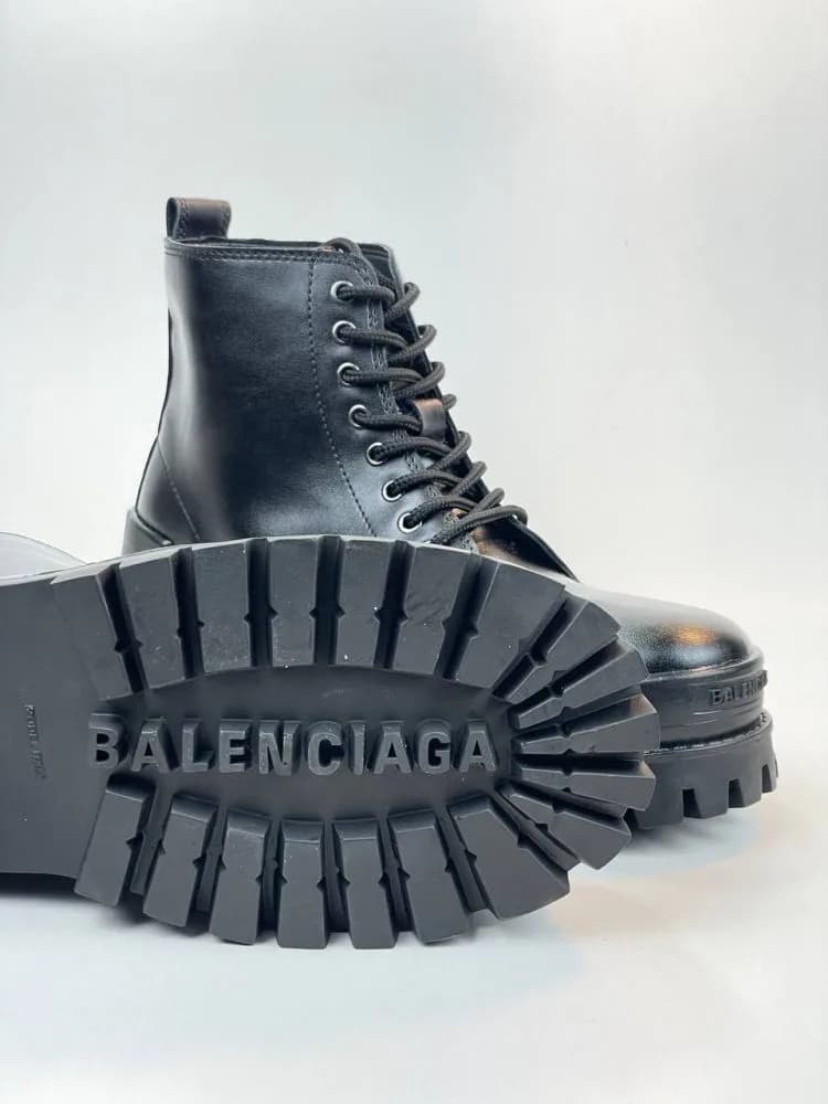 کد 2903 نیم بوت چرم بالنسیاگا BALENCIAGA مشکی — تصویر ۶