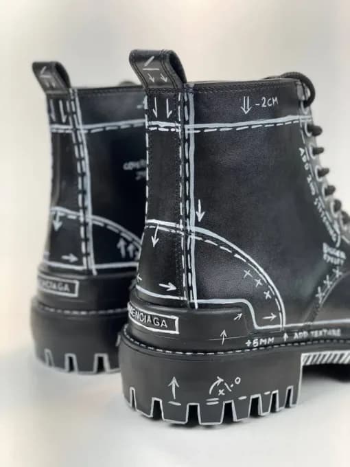کد 2911 بوت بالنسیاگا BALENCIAGA گرافیکی — تصویر ۵