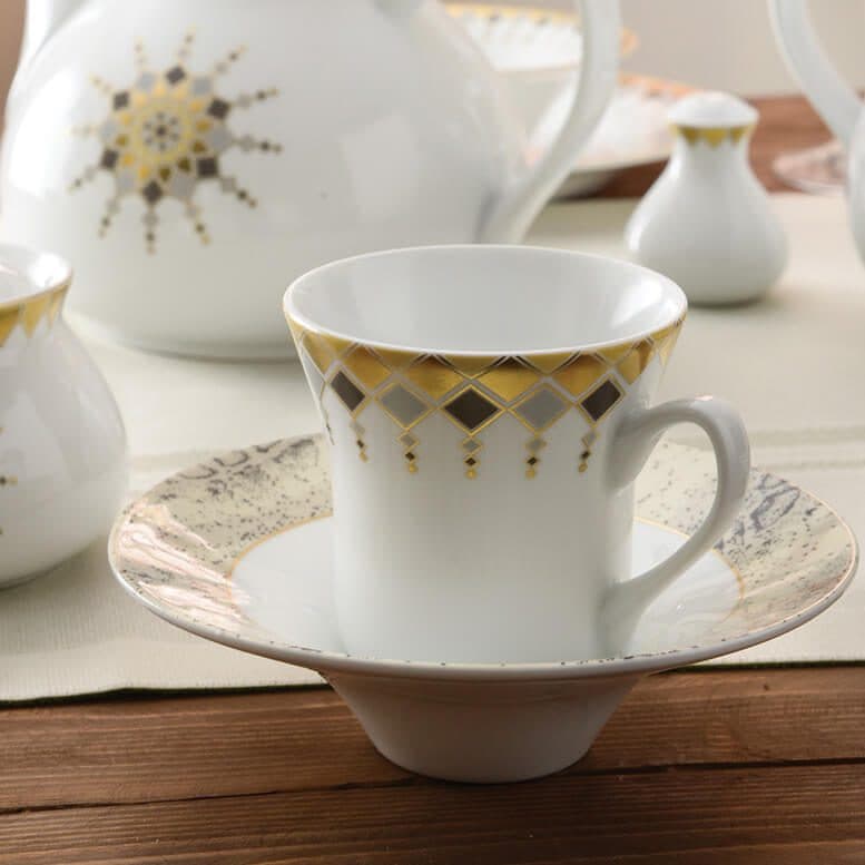سرویس غذاخوری شهرزاد کلوپاترا 108 پارچه چینی زرین — تصویر ۳