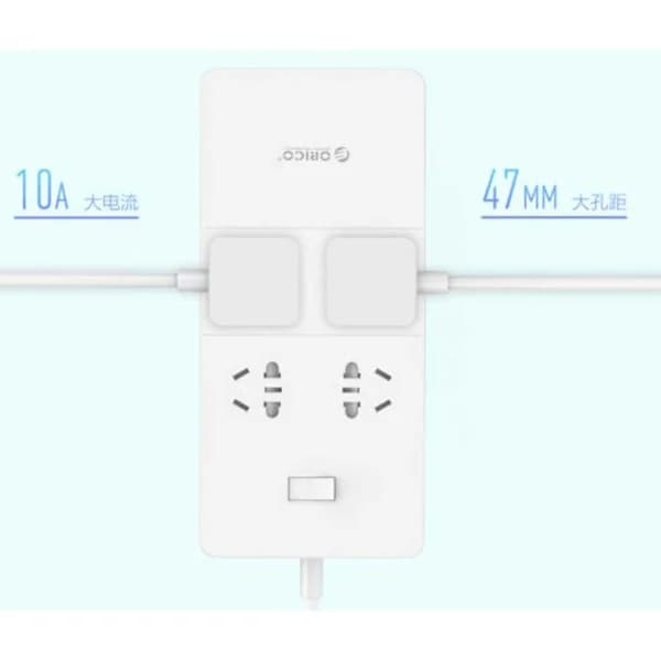 چند راهی 4 خانه اوریکو HPC-4A5U-V1 با کابل 1.5 متری + شارژر USB — تصویر ۳