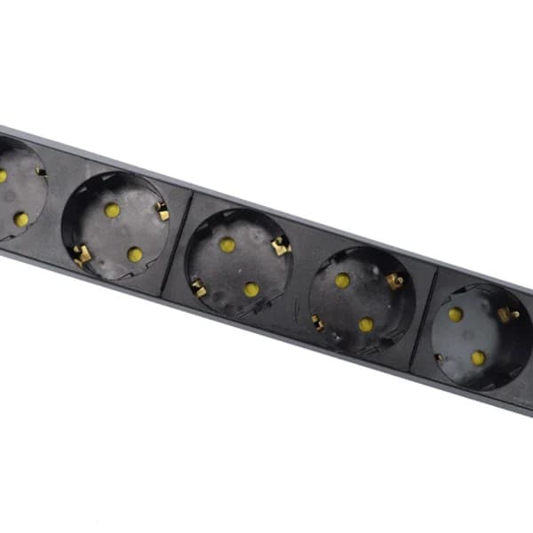 محافظ برق صوتی تصویری 6 خانه ارت دار پارت الکتریک PE5143 Rack Mount با کابل 1/8 متری — تصویر ۵