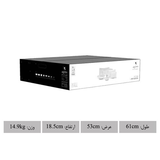 سرویس غذاخوری وینچی رویال پلاتینی 30 پارچه چینی زرین — تصویر ۳