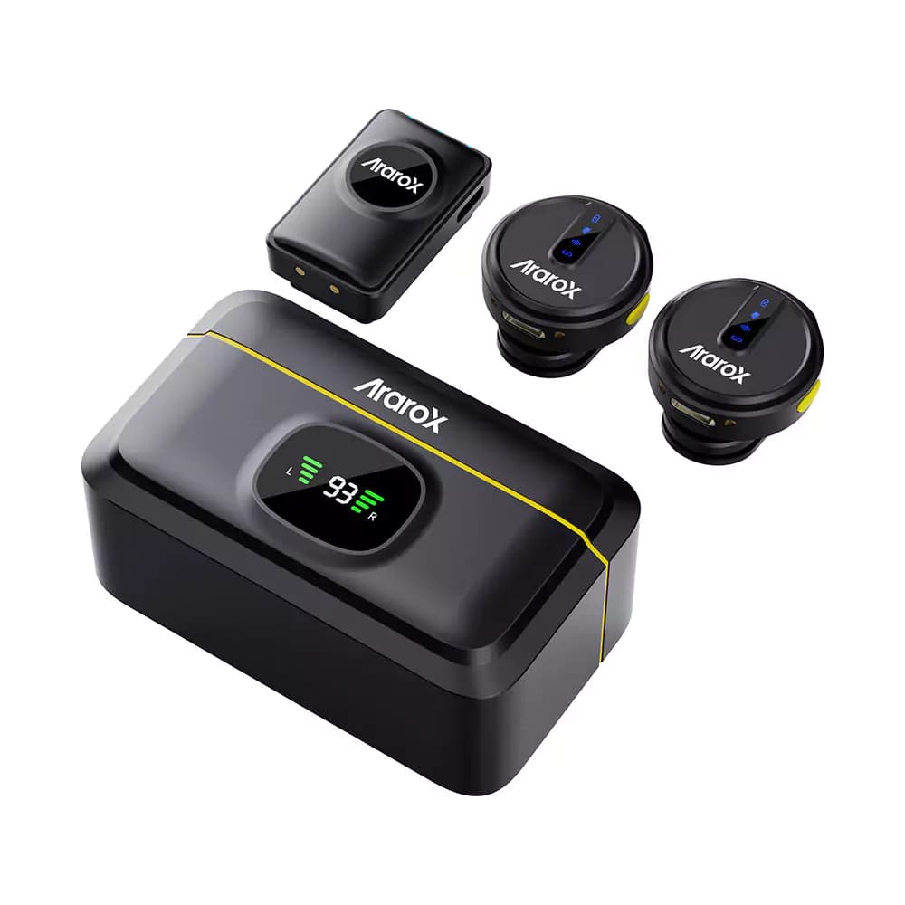 میکروفون بی سیم یقه ای آراروکس Ararox Microphone M1 Dual — تصویر ۶