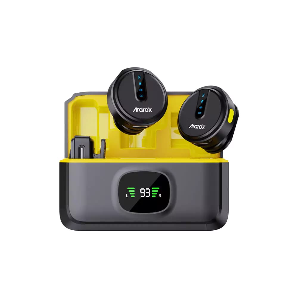 میکروفون بی سیم یقه ای آراروکس Ararox Microphone M1 Dual — تصویر ۵