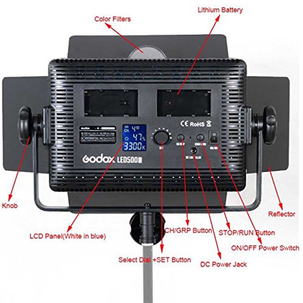 پنل ال ای دی گودکس Godox Video Light LED 500C — تصویر ۷