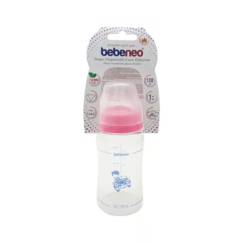 بطری شيرخوری پیرکس دهانه عریض 240 میل Bebeneo