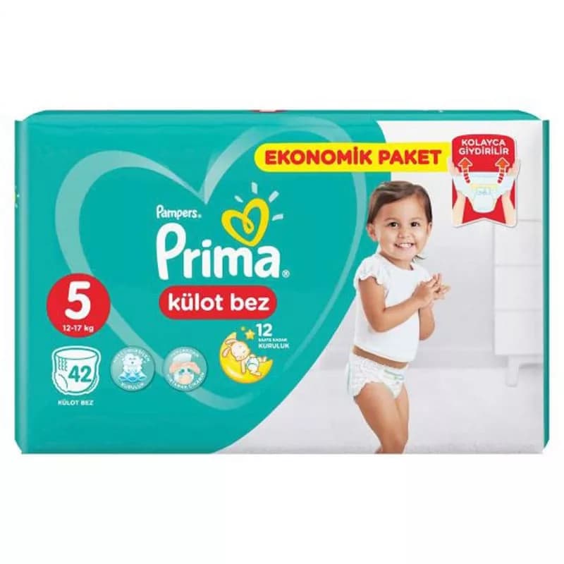 پوشک شورتی پول آپ سايز 5 پريما 42 عددی Prima