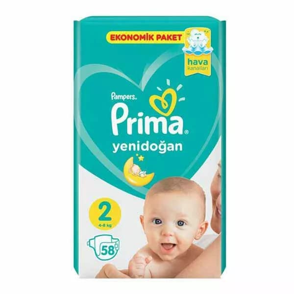 پوشک 58 عددی سايز 2 نرمال پريما Prima — تصویر ۲