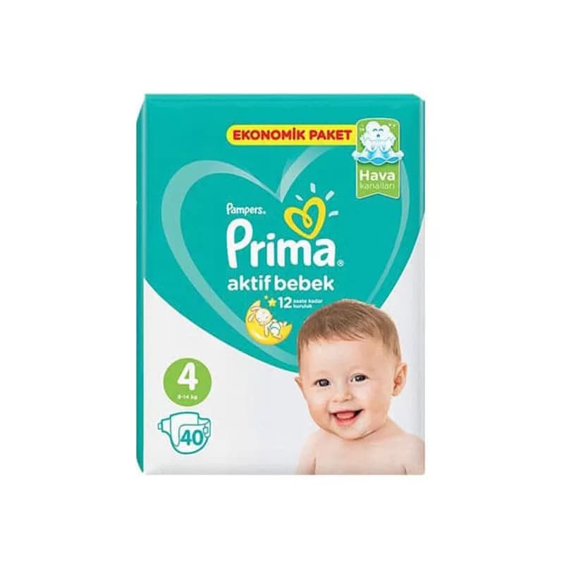 پوشک 40 عددی نرمال سايز 4 نرمال پريما Prima