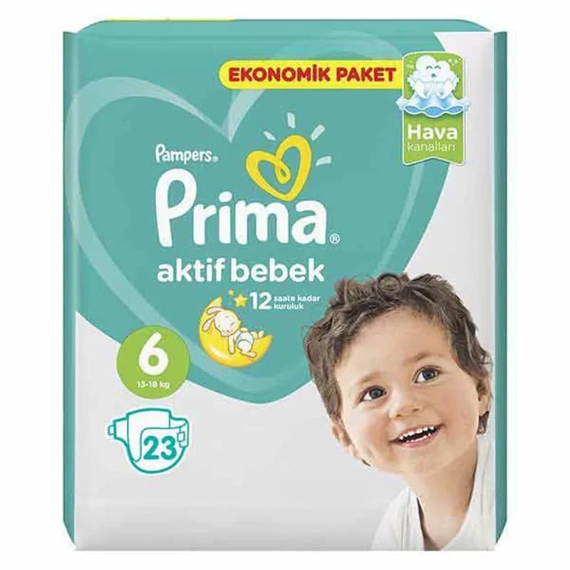 پوشک 23 عددی سايز 6 آوانتاژ پريما Prima