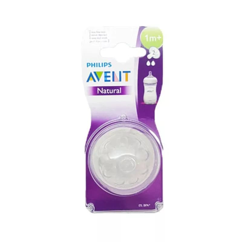 سر شيشه 2 قطره نچرال اونت جريان آهسته 1+ Avent