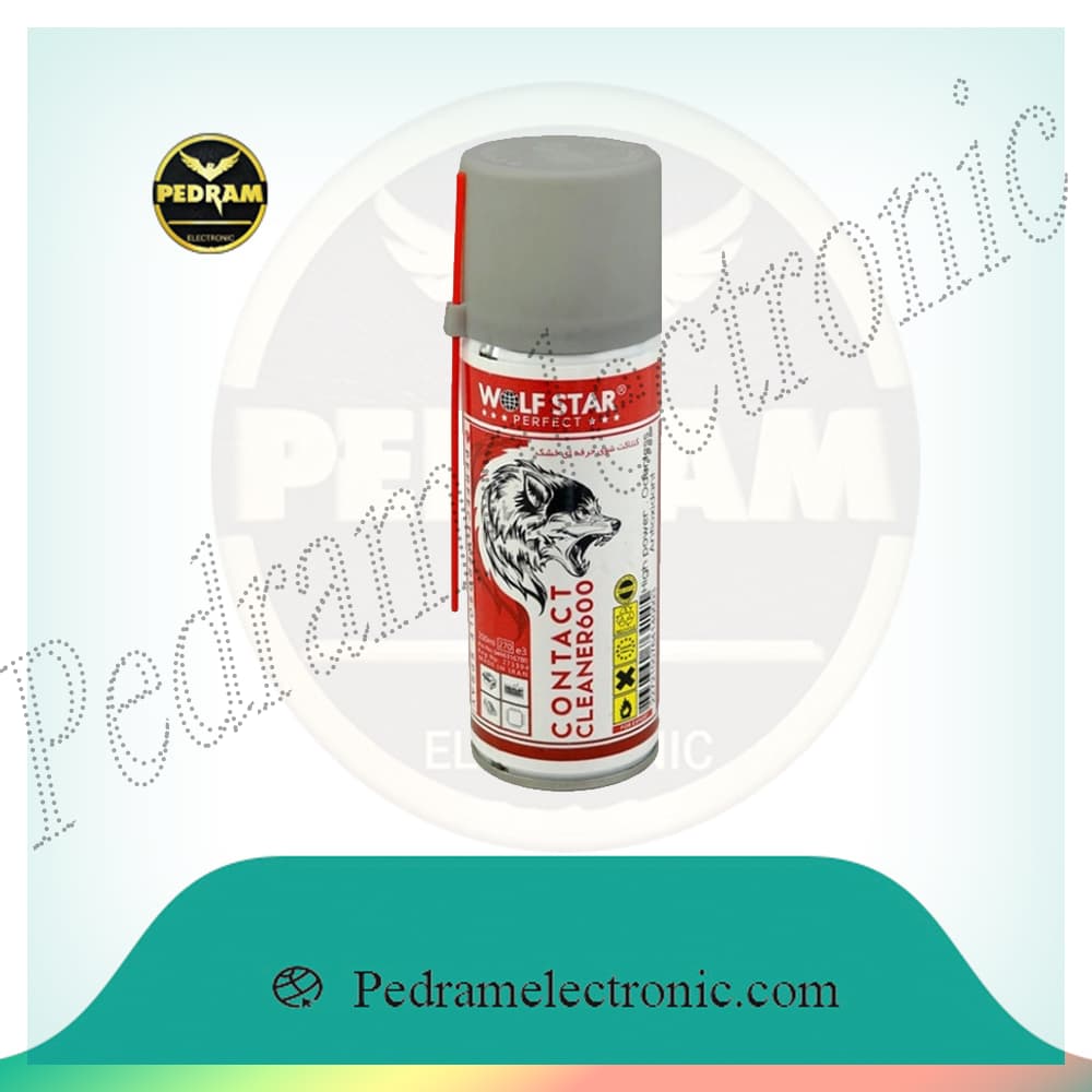 اسپری کنتاکت شوی حرفه ای خشک ولف استار مدل Cleaner 600 حجم 200 میلی لیتر