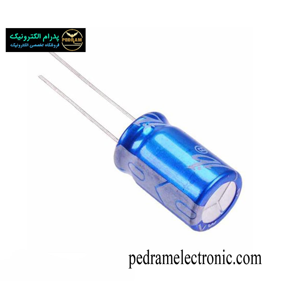 خازن بی پلار 3.3MF 100V BP BLUE — تصویر ۳