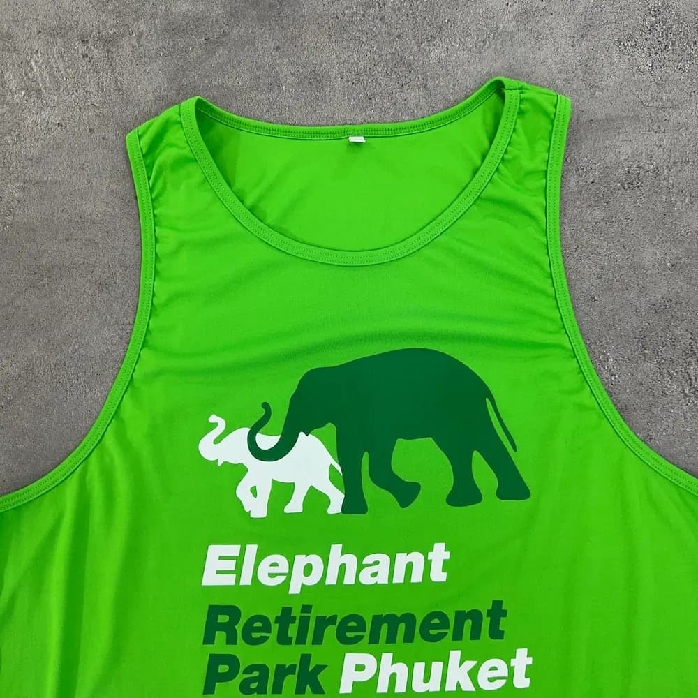 رکابی ورزشی استوک Elephant Retirement Park Phuket سایز 2XL — تصویر ۴