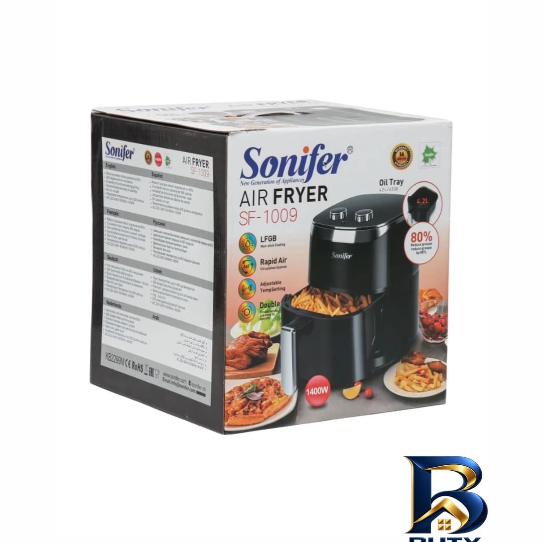 سرخ کن هواپز ۴.۲ لیتری بدون روغن سونیفر مدل SF-۱۰۰۹ اصل — تصویر ۴