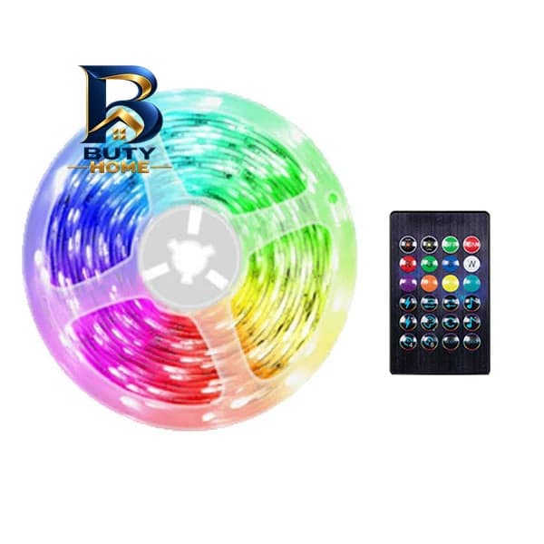 ریسه ال ای دی مدل RGB رنگی طول 10 متر — تصویر ۲