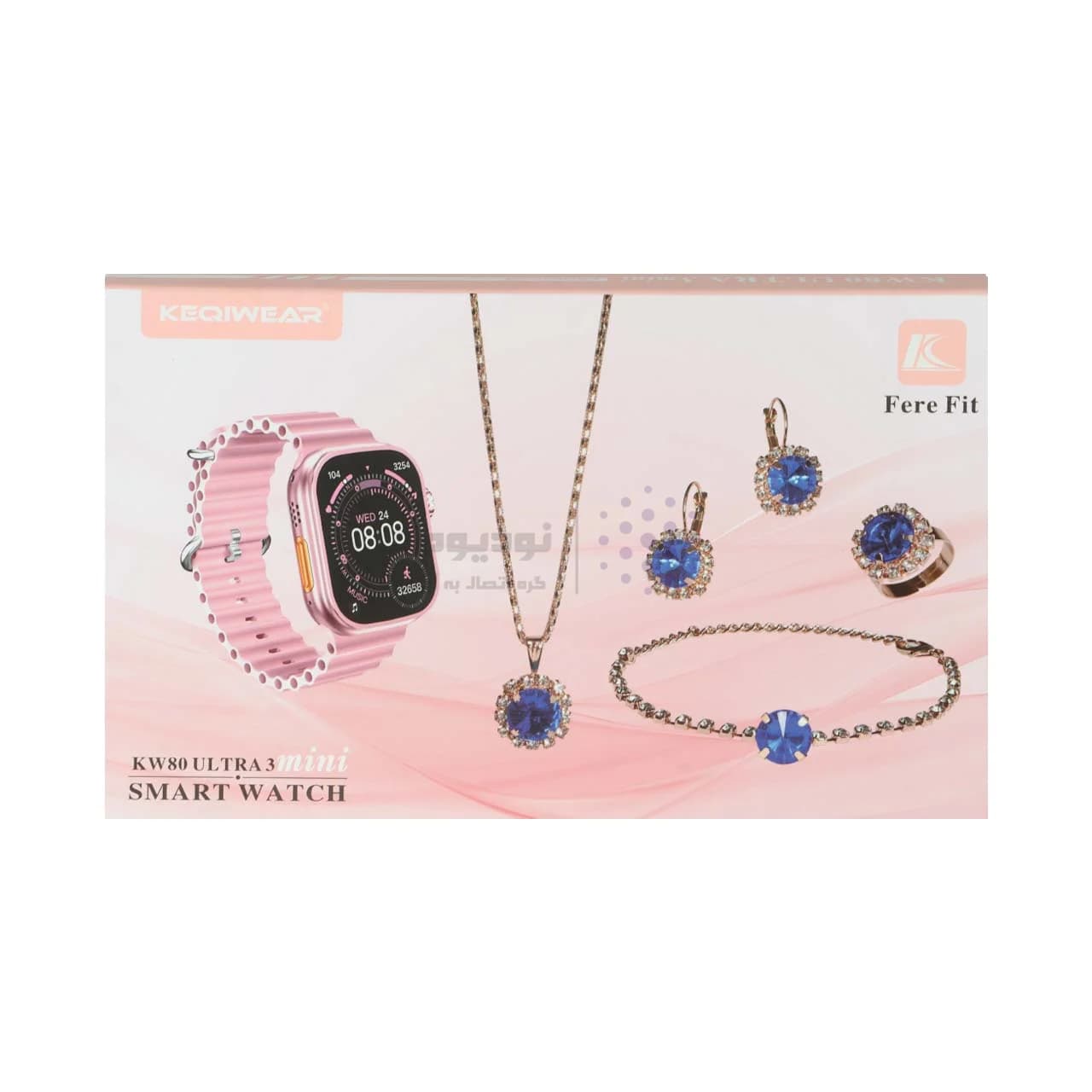 پک ساعت هوشمند KEQIWEAR مدل KW80 ULTRA 3 mini – مشکی – DST (گارانتی شش ماهه) — تصویر ۷