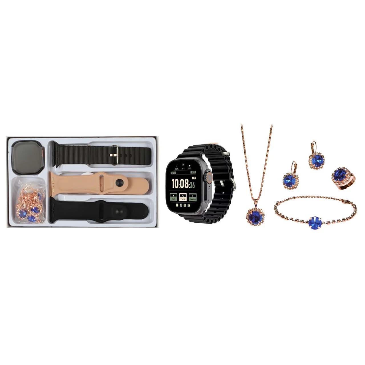 پک ساعت هوشمند KEQIWEAR مدل KW80 ULTRA 3 mini – مشکی – DST (گارانتی شش ماهه)