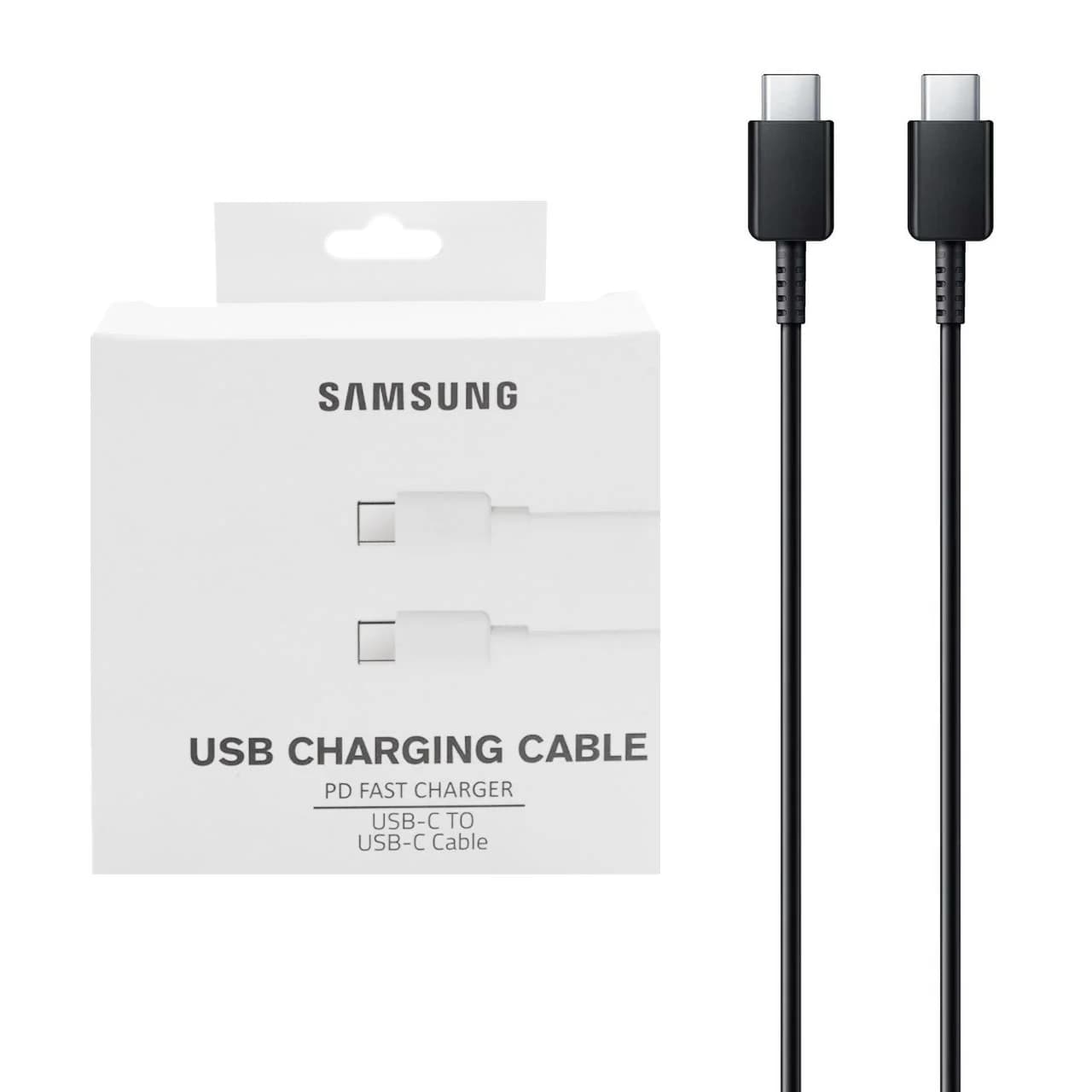 کابل شارژ فست و Samsung Type-C to Type-C PD – مشکی (گارانتی پارتیان پایا) درجه یک