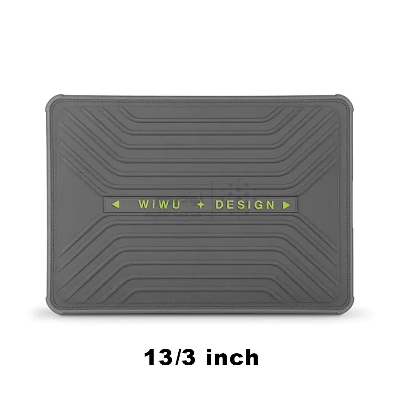 کاور مک بوک 13.3 اینچی Wiwu مدل Defender Sleeve Pro – خاکستری MN — تصویر ۷