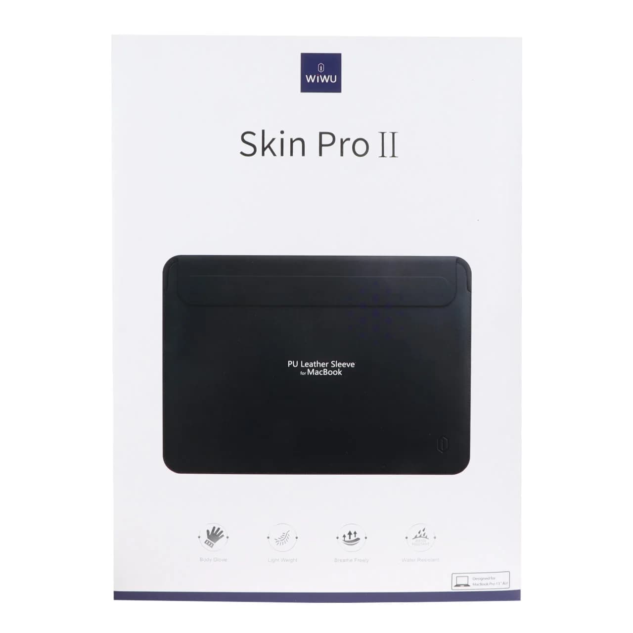 کاور مک بوک 13 اینچی Wiwu مدل Skin Pro II – مشکیMN — تصویر ۲
