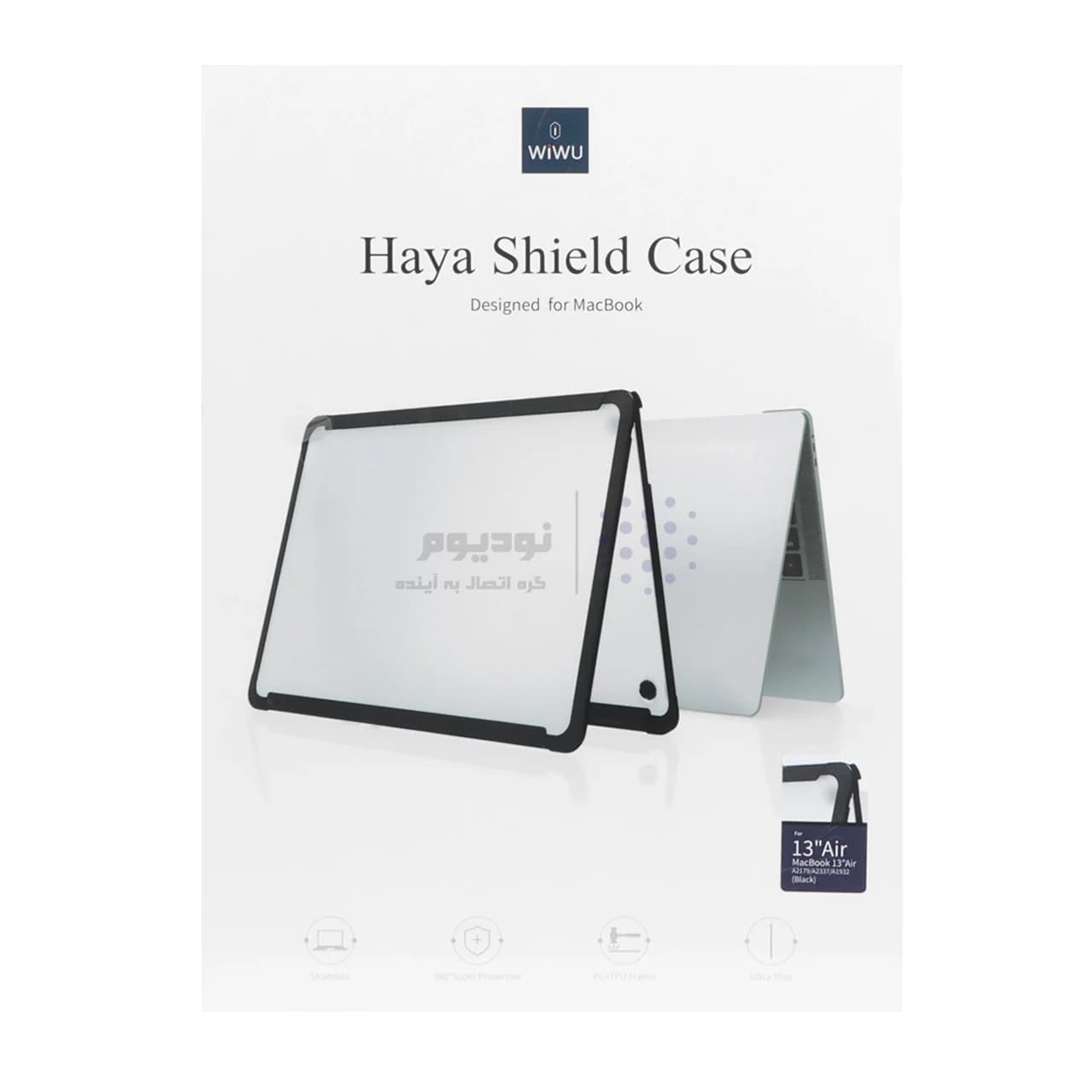 کاور کریستالی 13 iPad اینچ Wiwu مدل HAYA SHIELD – مشکی MN — تصویر ۴