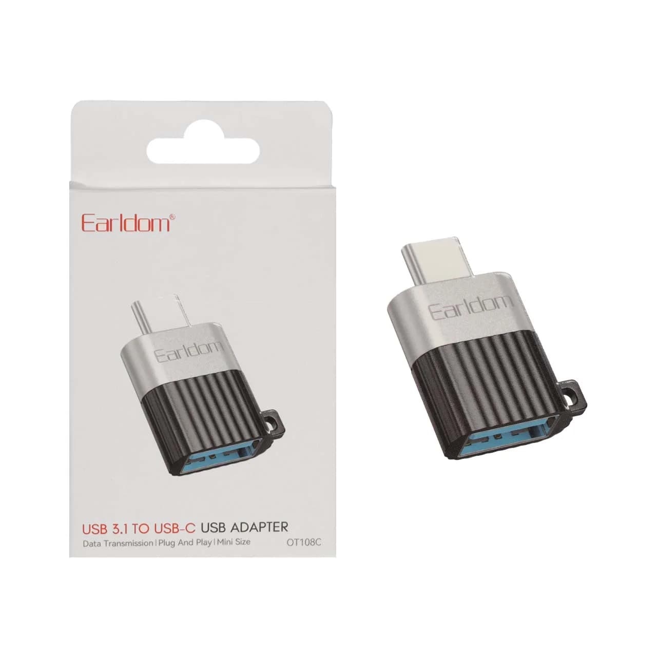 تبدیل Earldom Type-C To USB3.1 مدل OT108C – نقره ای