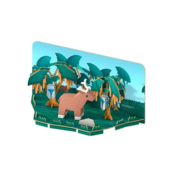 گوزن شمالی مگنتی HALFTOYS همراه با پس زمینه