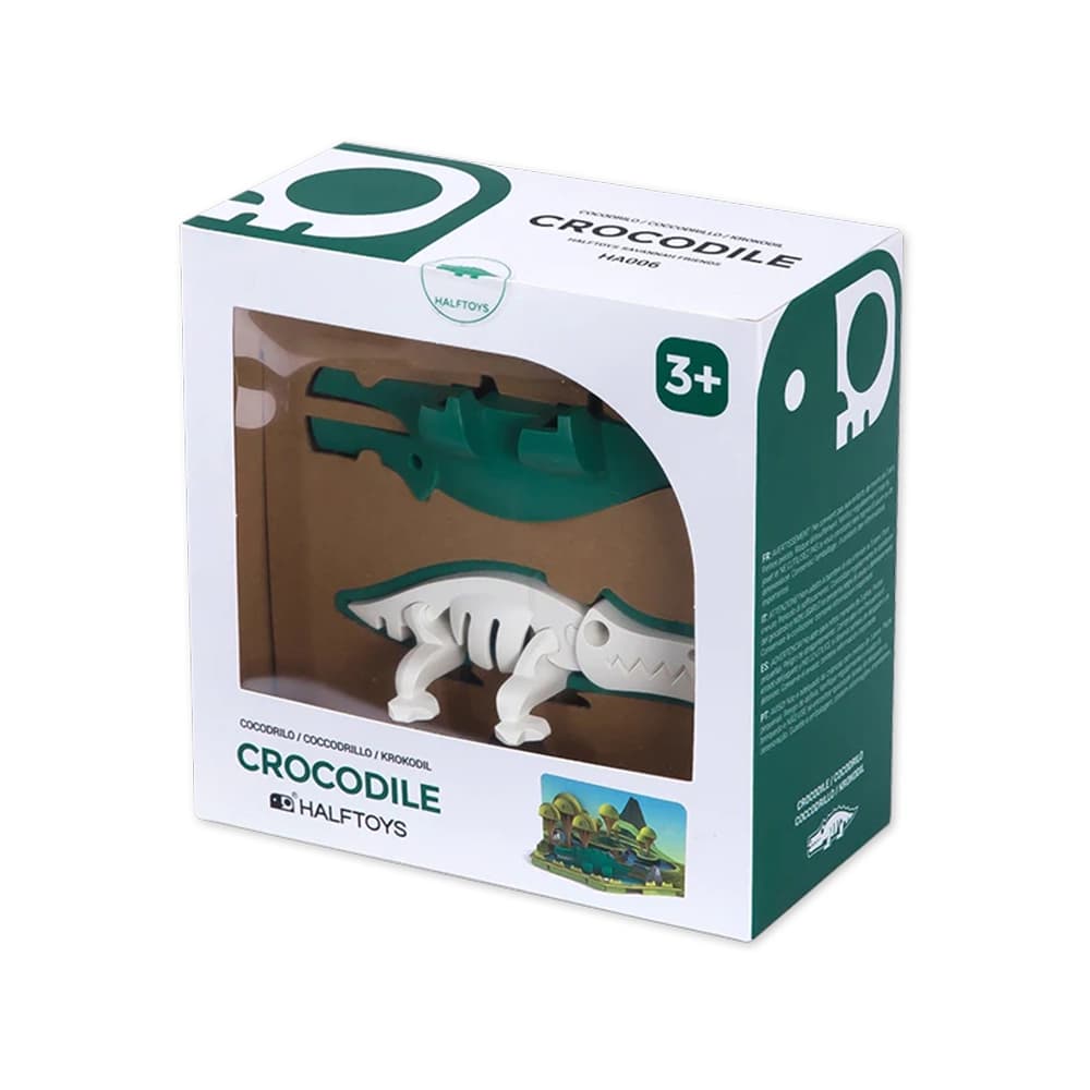 کروکودیل مگنتی HALFTOYS همراه با پس‌ زمینه — تصویر ۵