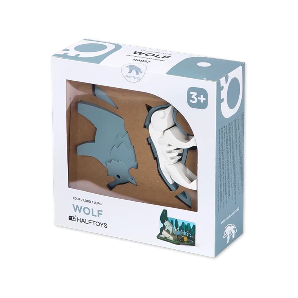 گرگ مگنتی HALFTOYS همراه با پس زمینه — تصویر ۵