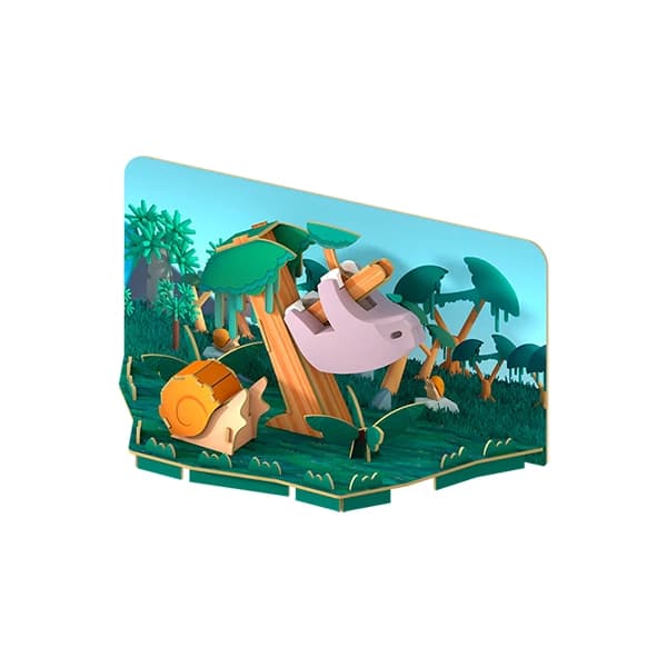 تنبل مگنتی HALFTOYS همراه با پس‌ زمینه