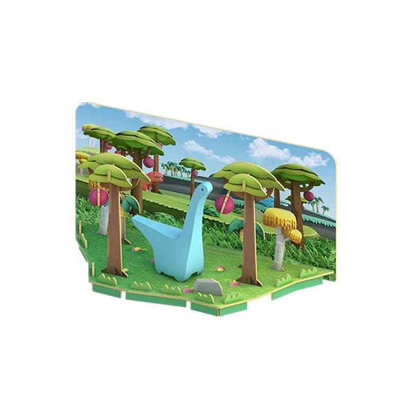 دایناسور دیپلو مگنتی HALFTOYS همراه با پس زمینه