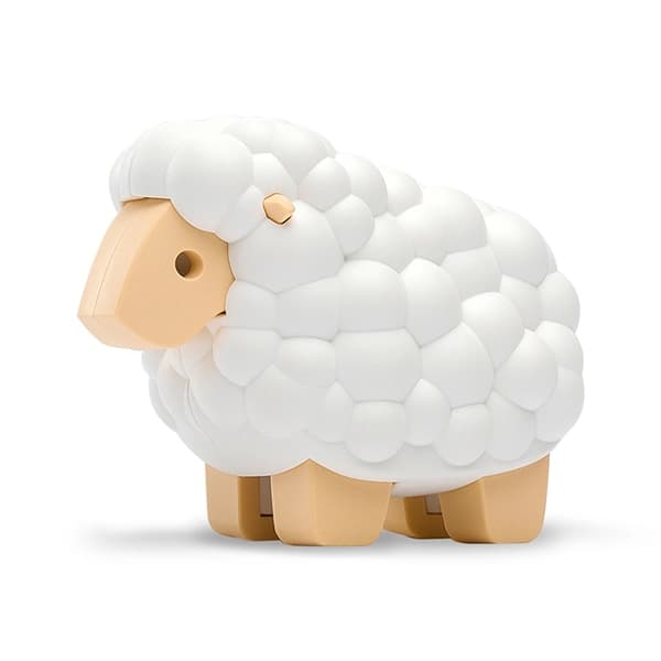 گوسفند مگنتی HALFTOYS همراه با پس‌ زمینه — تصویر ۲