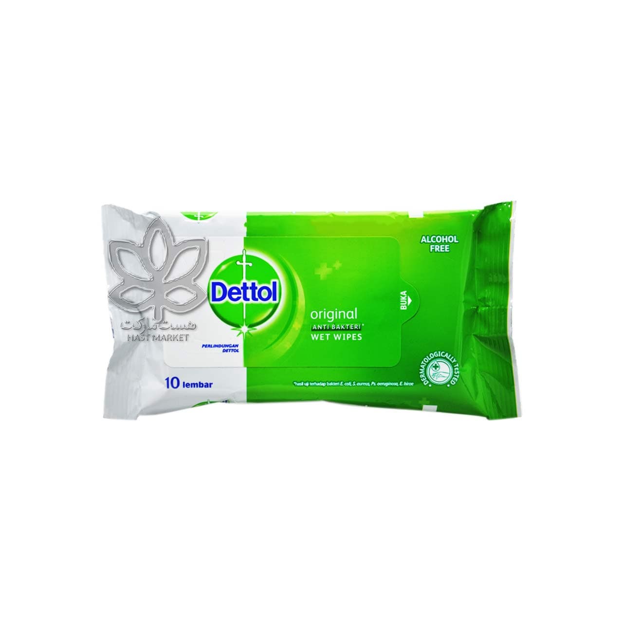 دستمال مرطوب جیبی آنتی باکتریال ( بدون الکل ) دتول – dettol