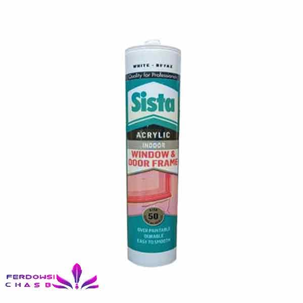 چسب درزگیر آکریلیک سفید سیستا 280ml