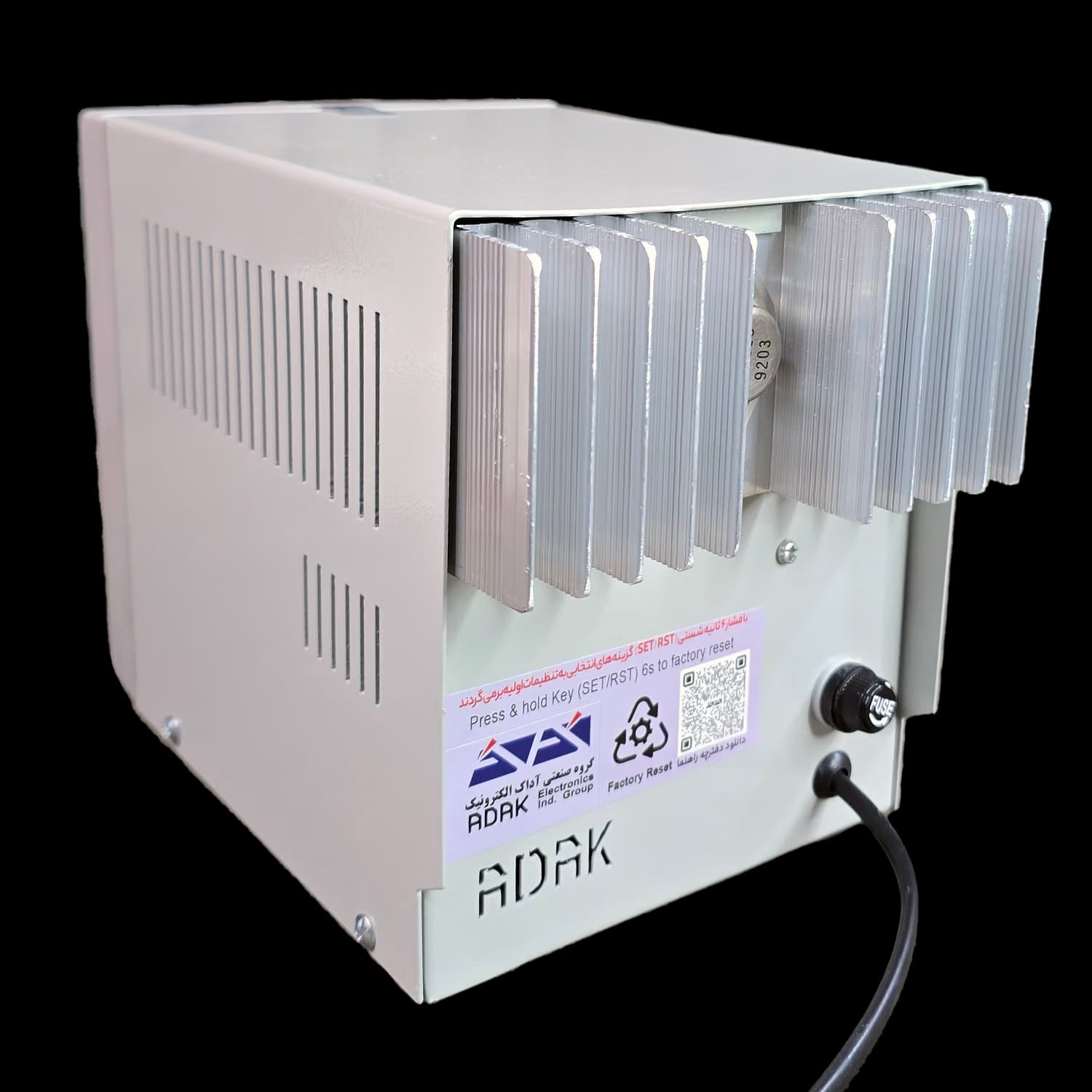 منبع تغذیه 15 ولت 5 آمپر ترانسی آداک ADAK PS-155U2 PLUS — تصویر ۲