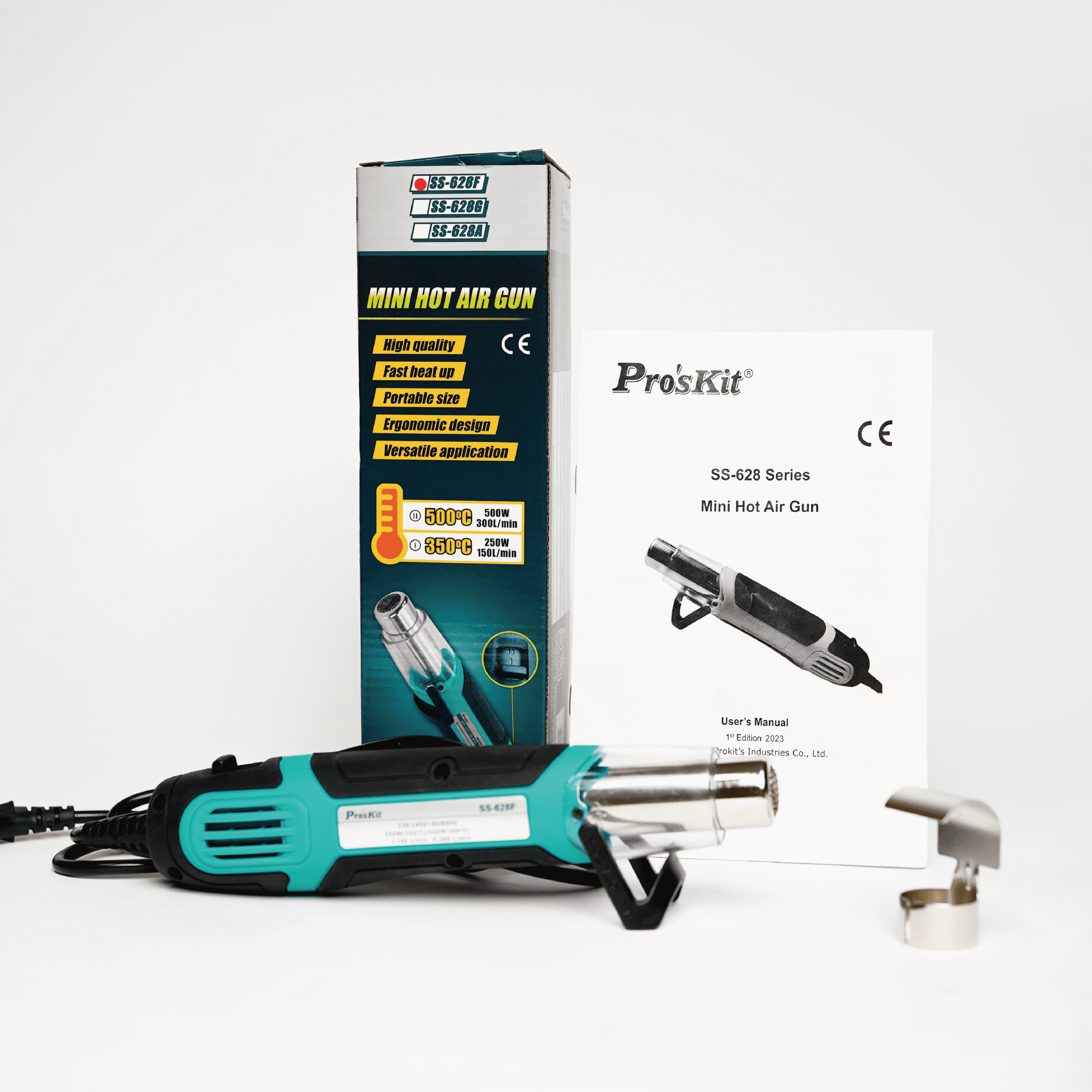 سشوار صنعتی پروسکیت مدل Pro’sKit SS-628F 250W/500W — تصویر ۵