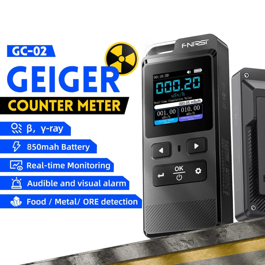 دُزیمتر و شمارشگر گِیگر فینرسی مدل FNIRSI GC-02 — تصویر ۳