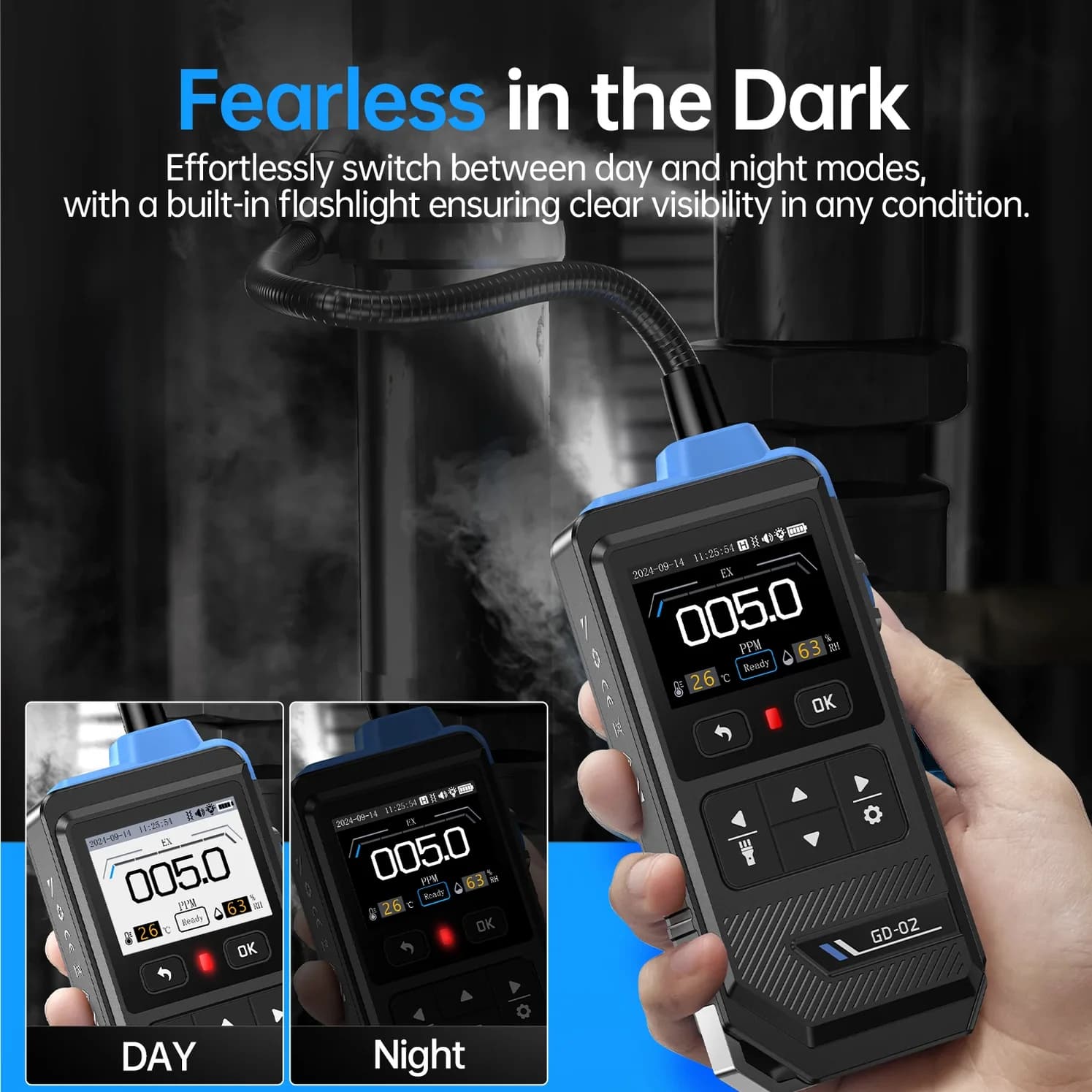 نشت‌یاب گاز قابل اشتعال فینرسی مدل FNIRSI GD-02 — تصویر ۸