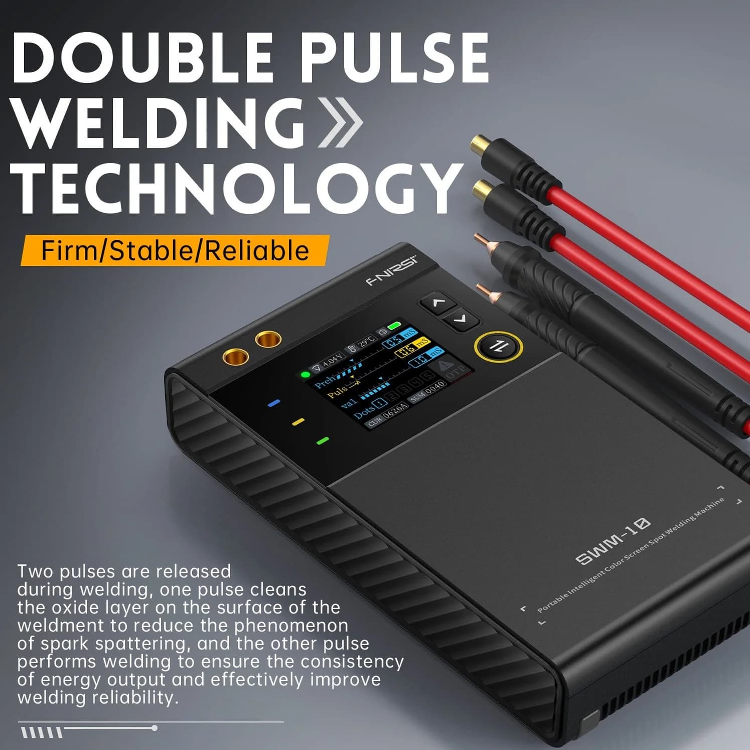 دستگاه جوش نقطهای قابل حمل فینرسی مدل FNIRSI SWM-10 — تصویر ۵