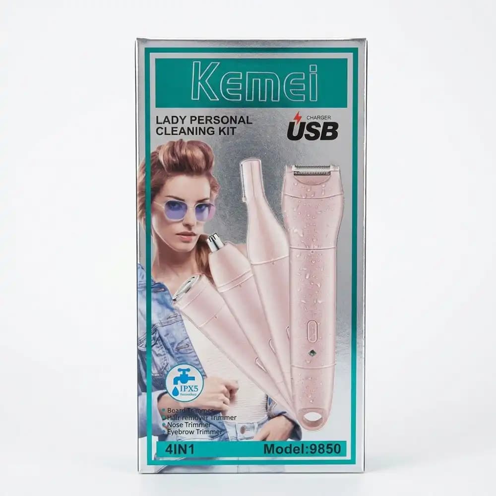 شیور و موزن ۴ کاره زنانه کیمی (Kemei) مدل 9850