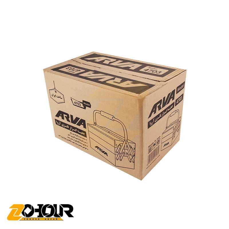 جعبه ابزار فلزی 30 سانتی 3 طبقه آروا مدل 4703 Arva — تصویر ۴