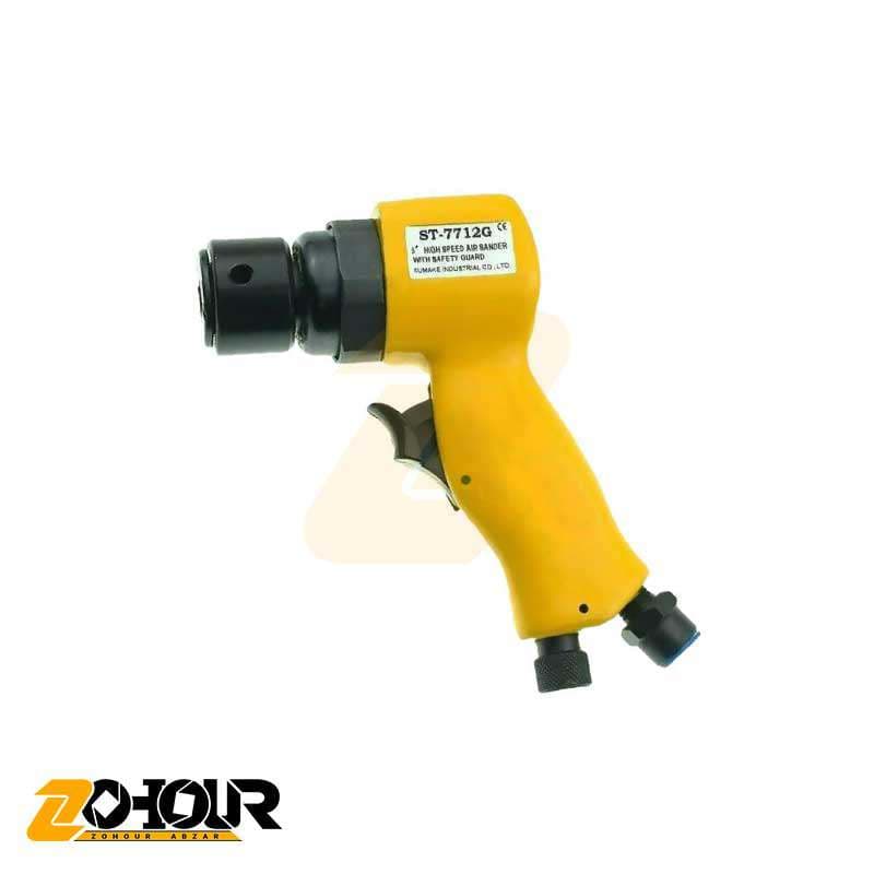 سنباده لرزان بادی گرد 5 اینچ با رکاب هفت تیری سوماک مدل sumake ST-7712G — تصویر ۲