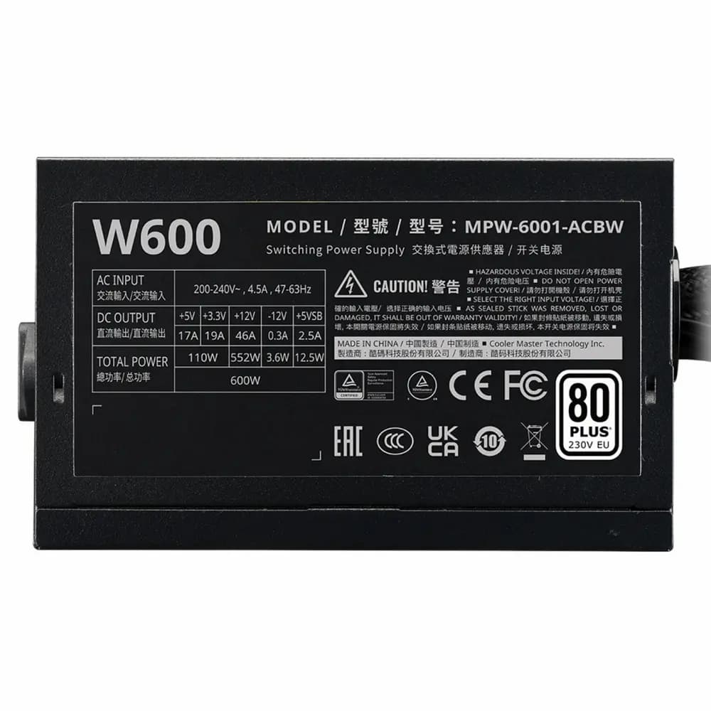 پاور کولر مستر مدل Elite NEX White 600W – 230V — تصویر ۴