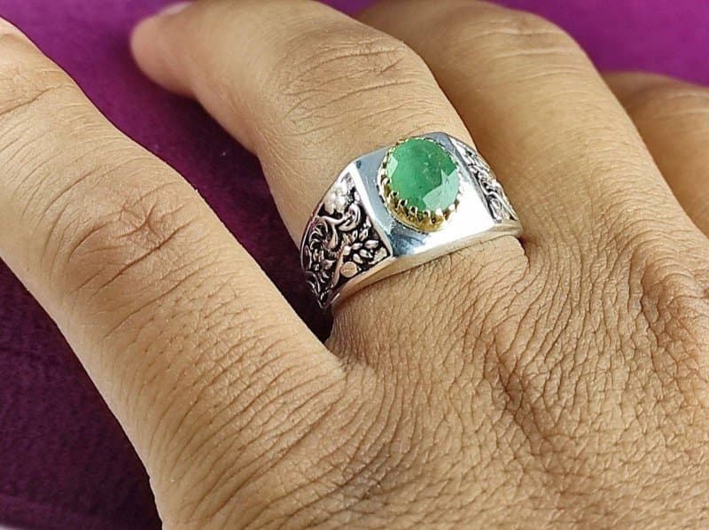 انگشتر زمرد اصل زامبیا — تصویر ۸