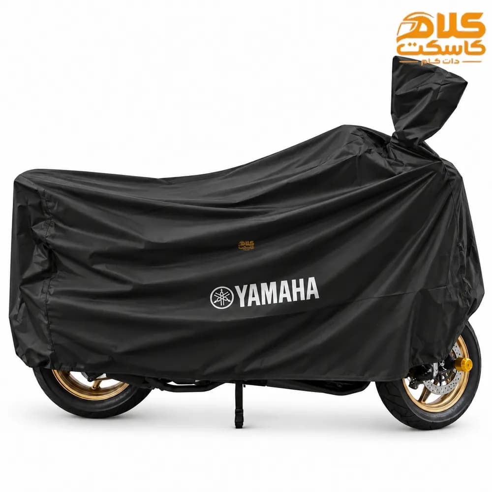 چادر موتور سیکلت ضد آب رنگ مشکی YAMAHA
