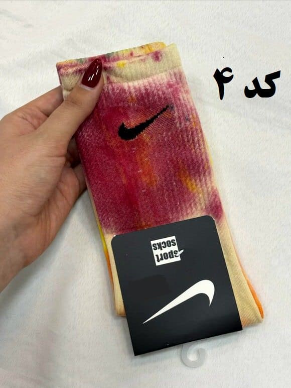 جوراب ساق بلند آبرنگی نایک زنانه — تصویر ۵