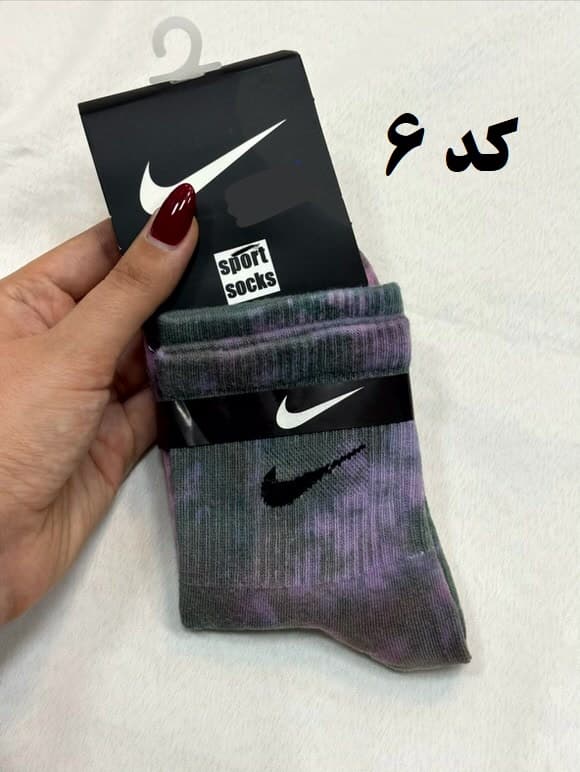 جوراب نیم ساق آبرنگی نایک زنانه — تصویر ۷