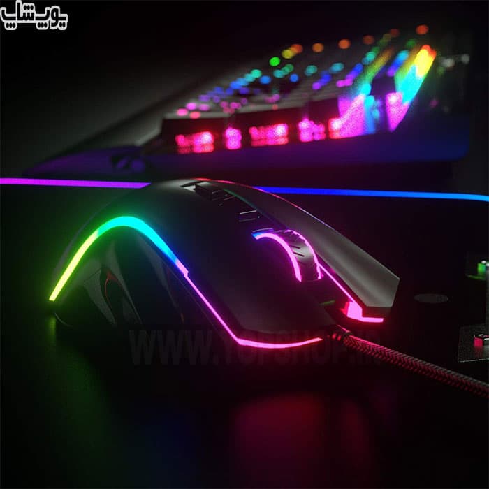 موس گیمینگ سیمی RGB ردراگون مدل M607 — تصویر ۴